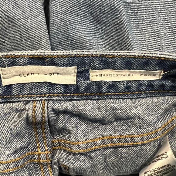 Cleo + Wolf Women’s Astoria High Rise Straight Jeans Size 25 - Picture 9 of 9